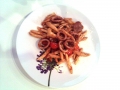 Fusilli calamari, cherry tomatoes and pecorino